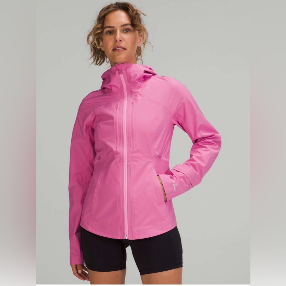 Lululemon Break a Trail Jacket Bright Pink Blossom Size 6‎